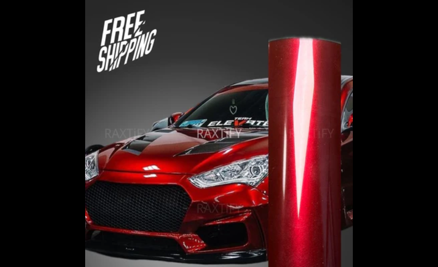 arizona red upper silver lower car wrap