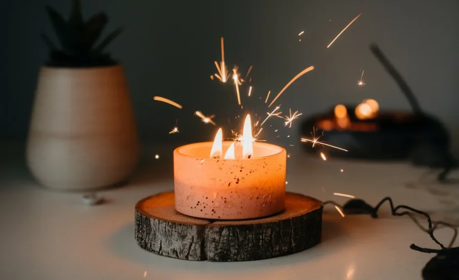 sparkspitter candle